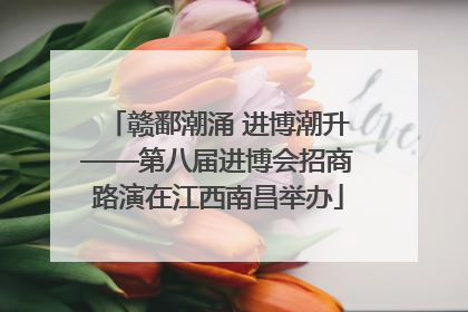 赣鄱潮涌 进博潮升——第八届进博会招商路演在江西南昌举办