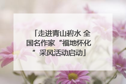 走进青山碧水 全国名作家“福地怀化”采风活动启动
