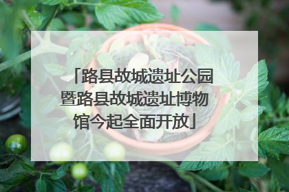 路县故城遗址公园暨路县故城遗址博物馆今起全面开放