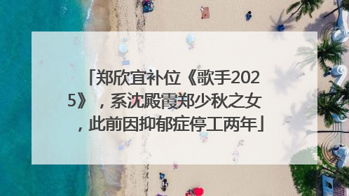 郑欣宜补位《歌手2025》，系沈殿霞郑少秋之女，此前因抑郁症停工两年