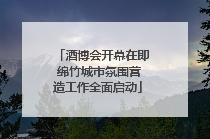 酒博会开幕在即 绵竹城市氛围营造工作全面启动