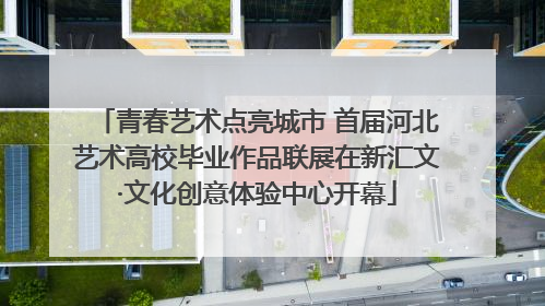 青春艺术点亮城市 首届河北艺术高校毕业作品联展在新汇文·文化创意体验中心开幕