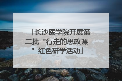 长沙医学院开展第二批“行走的思政课”红色研学活动