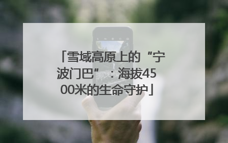雪域高原上的“宁波门巴”：海拔4500米的生命守护