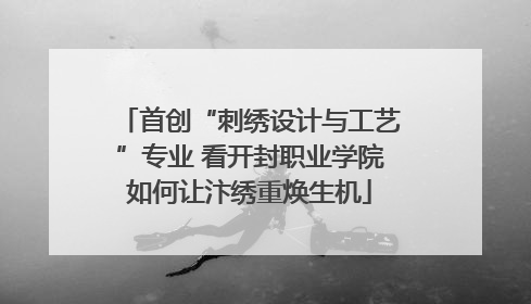 首创“刺绣设计与工艺”专业 看开封职业学院如何让汴绣重焕生机