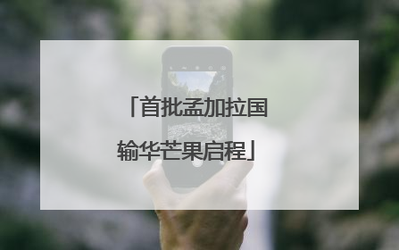 首批孟加拉国输华芒果启程