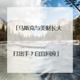 马斯克与美财长大打出手？白宫回应