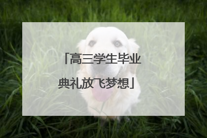 高三学生毕业典礼放飞梦想