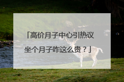 高价月子中心引热议 坐个月子咋这么贵？