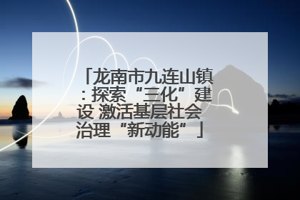 龙南市九连山镇：探索“三化”建设 激活基层社会治理“新动能”