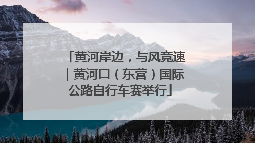 黄河岸边，与风竞速｜黄河口（东营）国际公路自行车赛举行