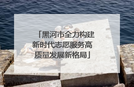 黑河市全力构建新时代志愿服务高质量发展新格局