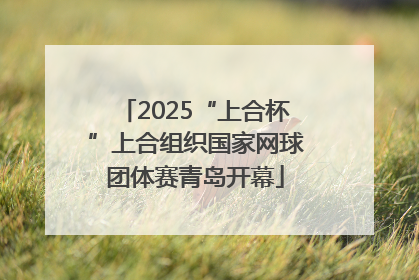 2025“上合杯”上合组织国家网球团体赛青岛开幕