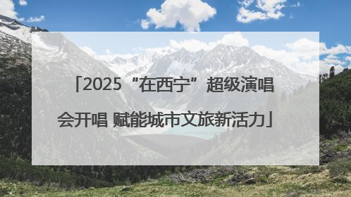 2025“在西宁”超级演唱会开唱 赋能城市文旅新活力