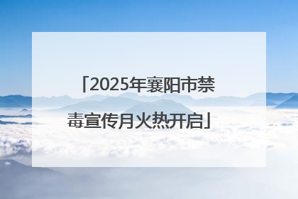 2025年襄阳市禁毒宣传月火热开启
