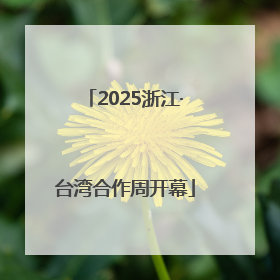 2025浙江·台湾合作周开幕