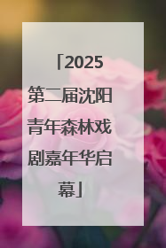 2025第二届沈阳青年森林戏剧嘉年华启幕