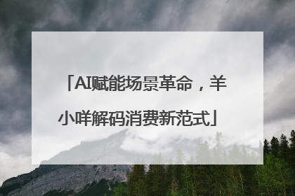 AI赋能场景革命，羊小咩解码消费新范式