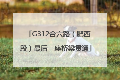 G312合六路（肥西段）最后一座桥梁贯通