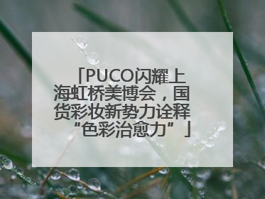 PUCO闪耀上海虹桥美博会，国货彩妆新势力诠释“色彩治愈力”
